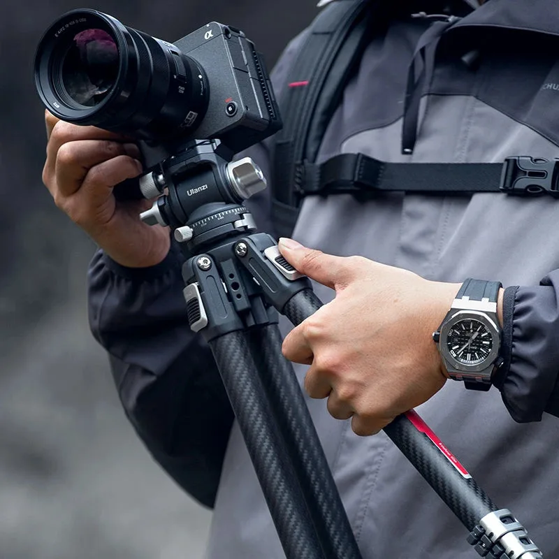 Ulanzi TT09 Videogo Trípode Fibra de Carbono Para Video Con